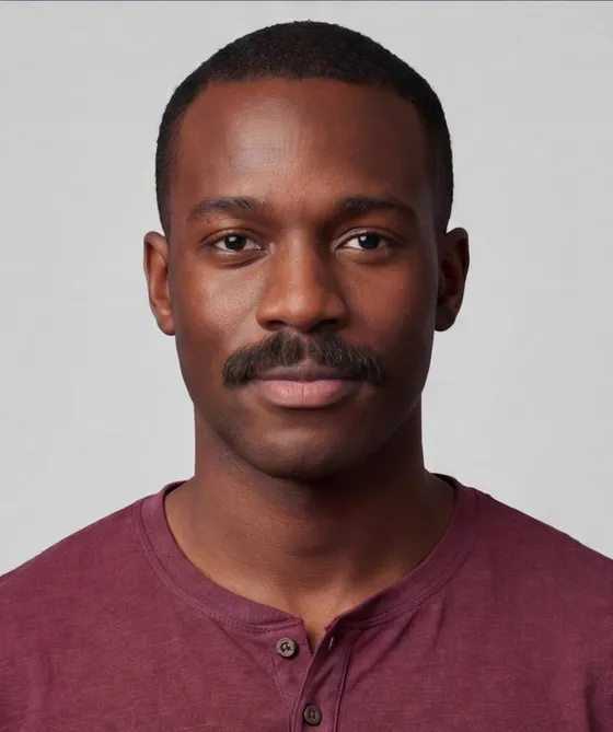 Chevron Moustache: after