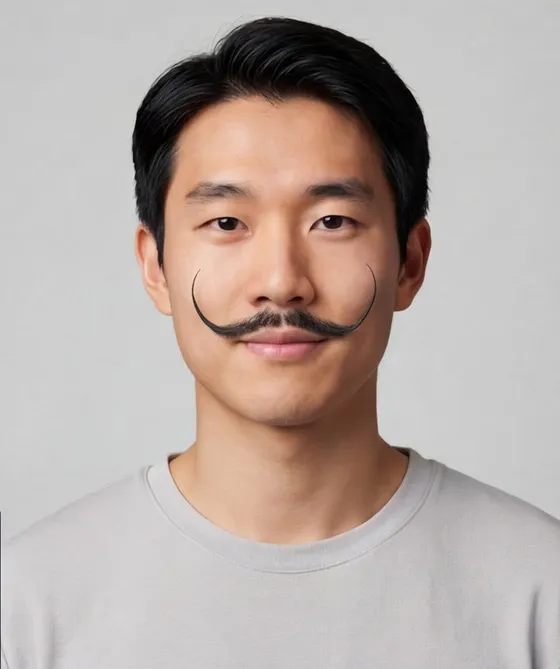 Dalí Moustache: after