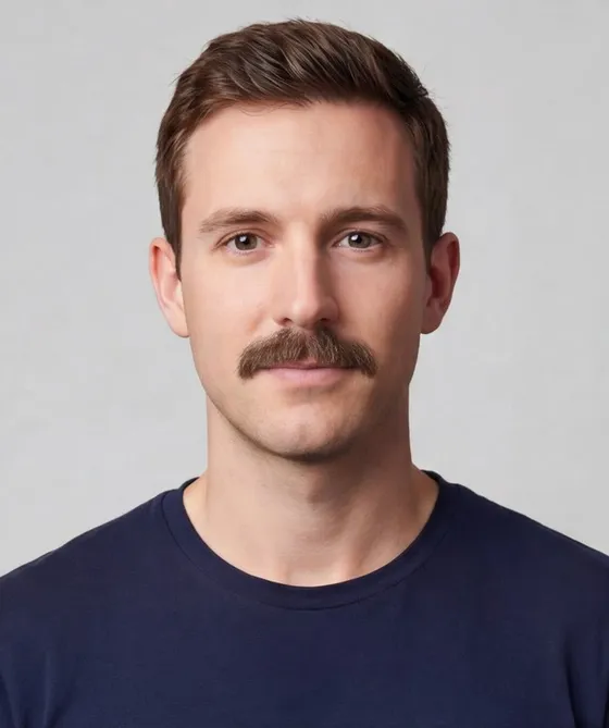 Chevron Moustache: after
