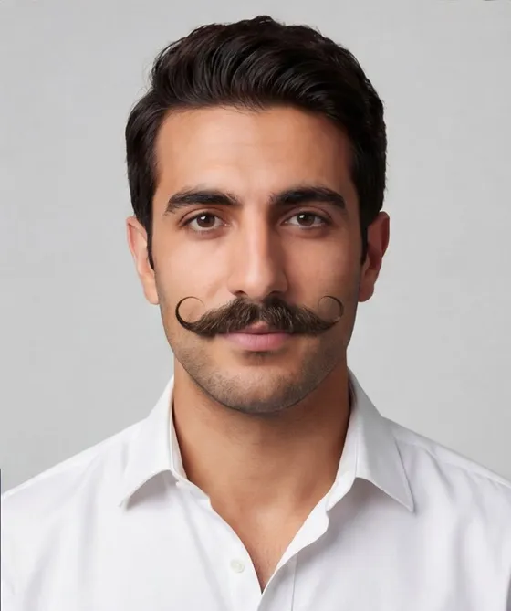 Handlebar Moustache: after